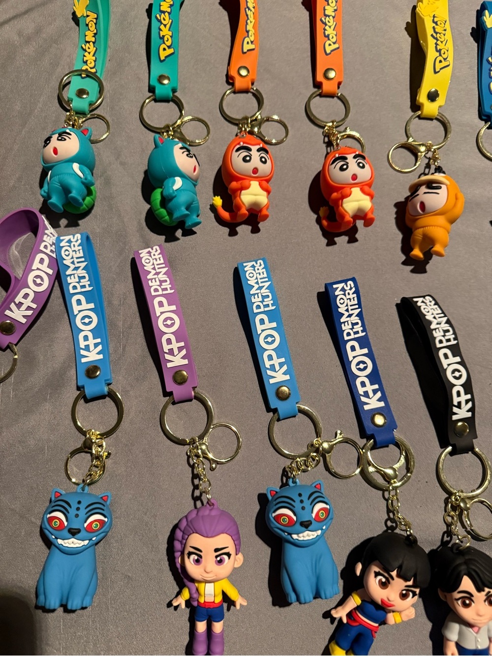 Kpop and Pokémon Character Keychains